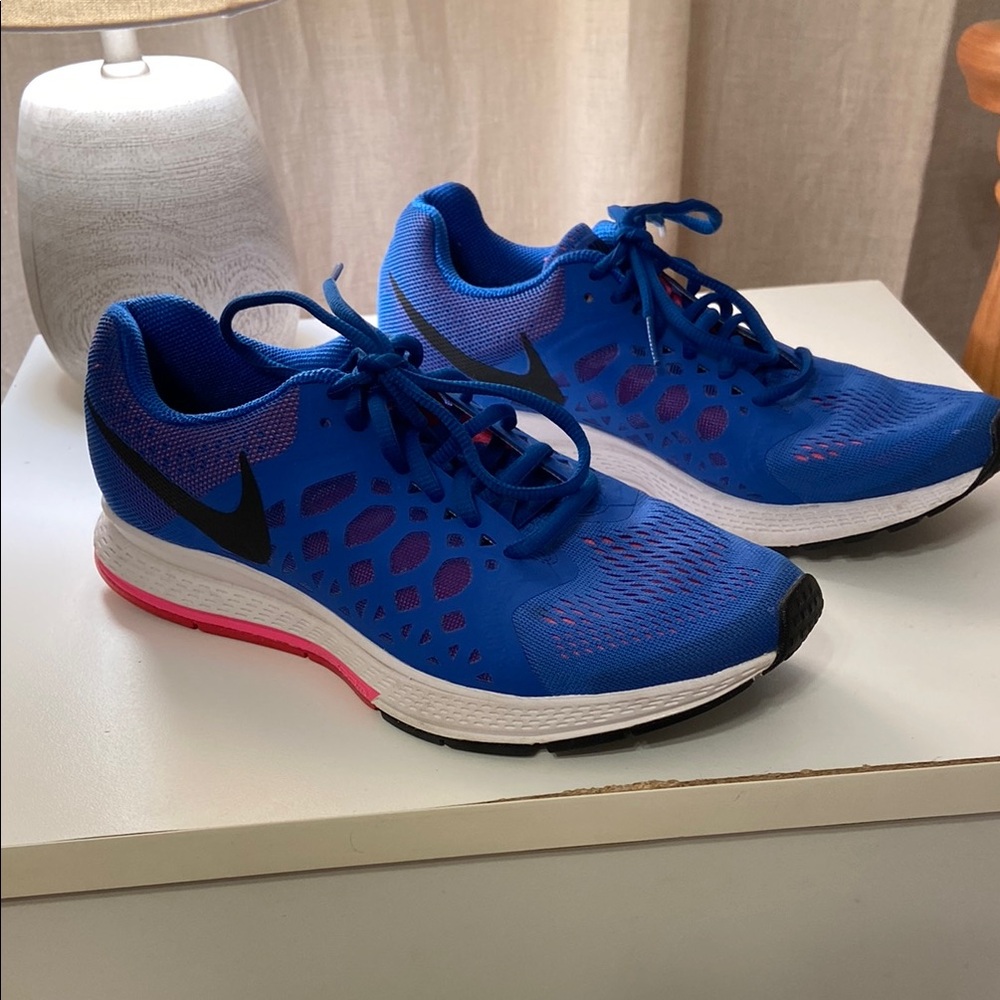 Nike Blue and Pink Running Shoes